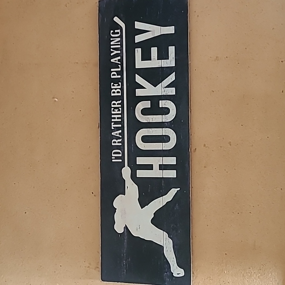 Hockey Enthusiast Wall Art - Black and White